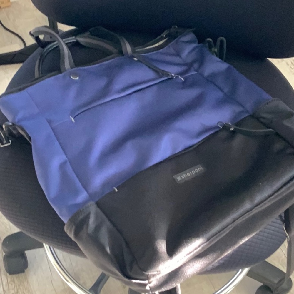 Sherpani Blue and Black Backpack